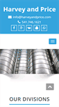Mobile Screenshot of harveyandprice.com